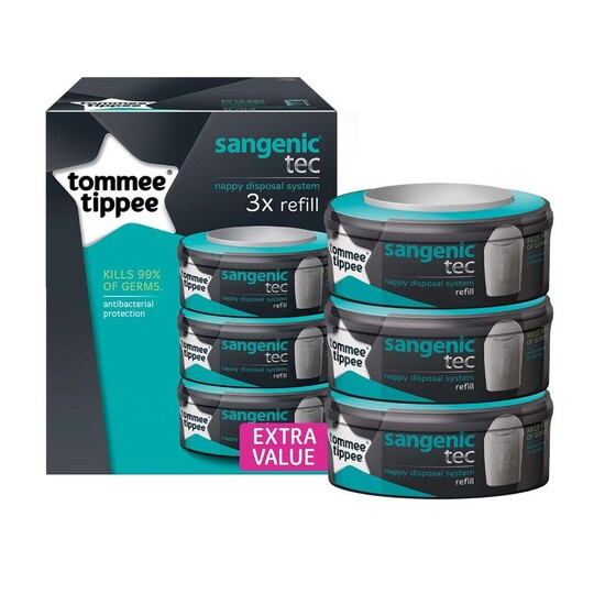 Tommee Tippee Sangenic Universal Cassette (Pack of 3) image number 1